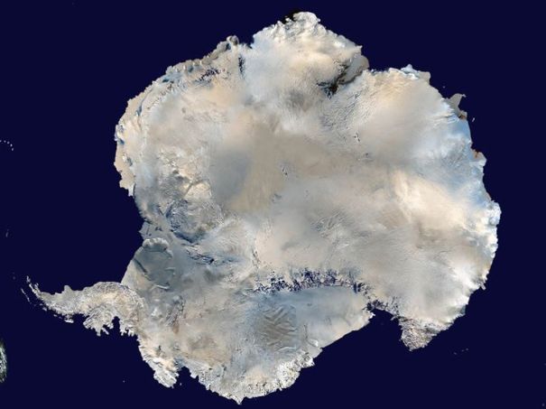 A satellite picture of Antarctica. Credit: NASA
